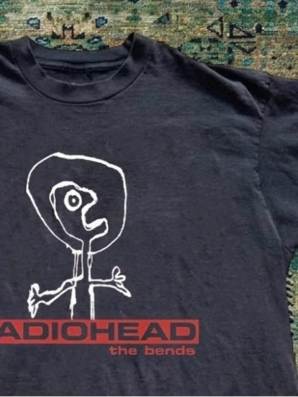 Radiohead "The Bends" Black Graphic Band Tee - Picture 2 of 4